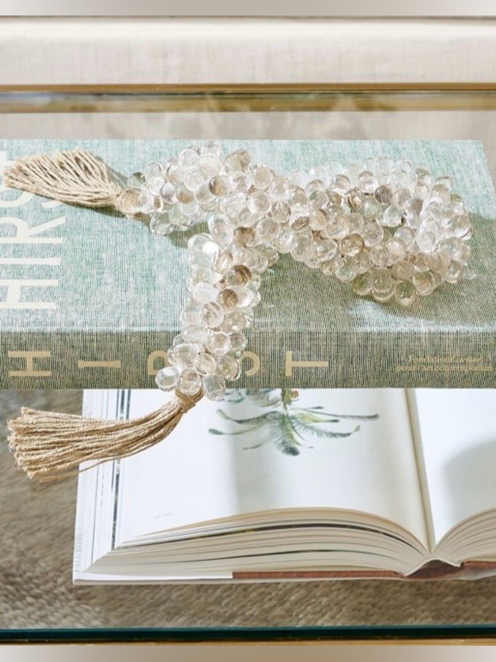 Pottery Barn Glass Marble Beaded Rope. Decorative Objects. - Picture 5 of 6